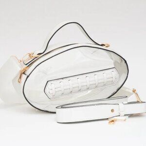 NEW White Clear Stadium Crossbody Bag Game Day Concert Purse Football Ready